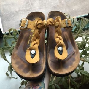 Real Natura Anatomic T-Strap Leather Sandals